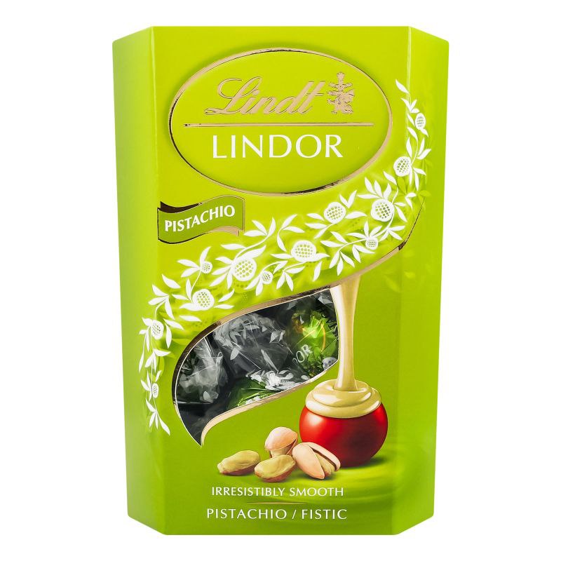 Цукерки LINDT LINDOR з фісташкою 200г